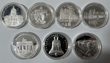 7 Silbermedaillen 750 Jahre