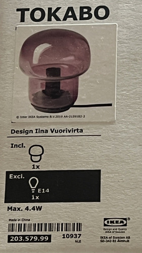 Ikea tokabo pilz - pilz, tischlampe