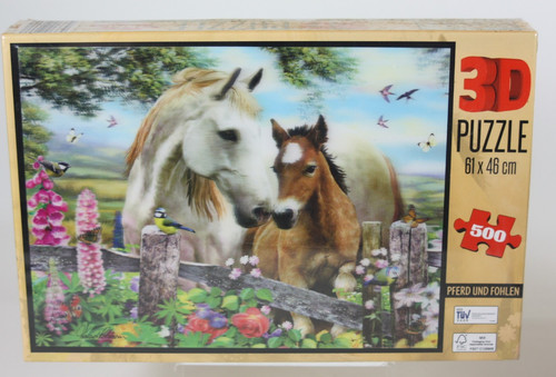 Puzzle pferd und - 3d-puzzle, fohlen