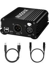  1-Kanal 48V Phantomspeisung mit USB Kabel, XLR Kabel für jeden Kondensator