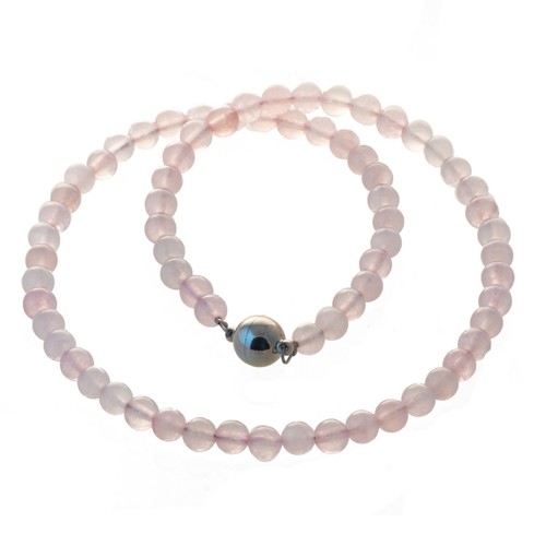 Rosenquarz kette collier - rosenquarz,