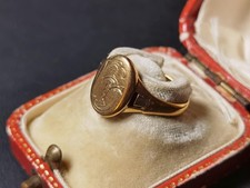 14K Gold Siegelring Monogramm