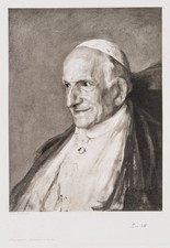 Nach LÁSZLO (*1869), Porträt Papst Leo XIII. (1810-1903), Fotogravur Art Nouveau