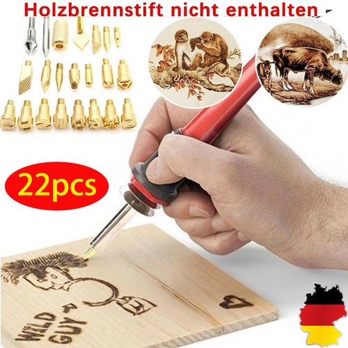 22tlg brandmalerei lötkolben - 22tlg.,