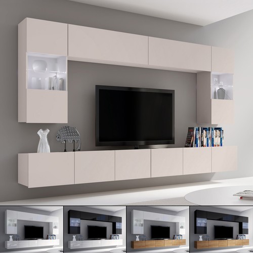 Moderne wohnwand calabrini - moderne,