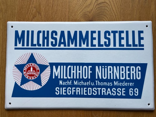 Emailschild vintage 50er 60er - emailschild, 50er/60er