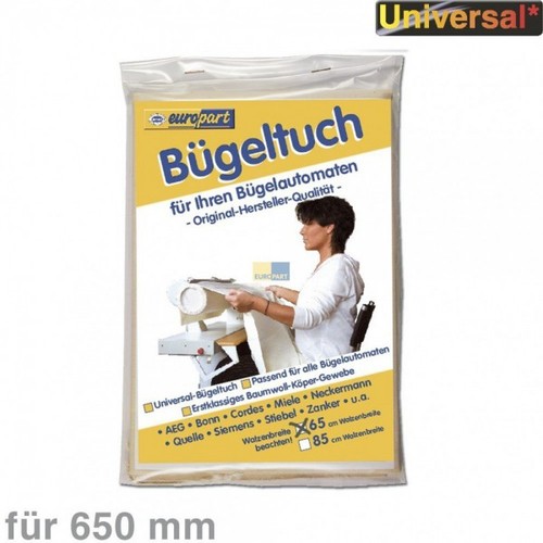 Bügeltuch 65cm univ - 65cm, für