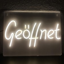 Neon LED Geöffnet Schild