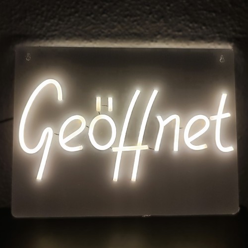 Neon led geöffnet - led, schild