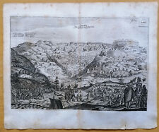 Olearius Original Kupferstich Russland Reise Ansicht Tarku Dagestan - 1656