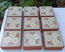 10er Set alte Wandfliesen 15*15 cm Soneja Cerasa Fliesen Keramikfliese braun