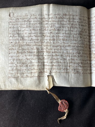 Pergament urkunde anno - urkunde, 1346