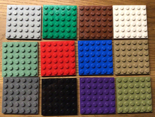 Lego platte basic 6x6 - platte,