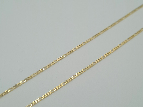585 gold kette 45cm figaro - 585,