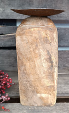 ❤️ Kerzenleuchter Altholz , rostiger Kerzenteller, Rostlook  Einzelstück ❤️