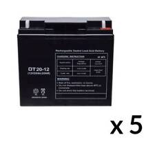 5x Batterie Gel 12V 20Ah ( 60Volt ) für E-Scooter Elektroroller Vierradmobil