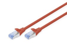 DIGITUS Patch-Kabel RJ-45 (M) zu RJ-45 (M) 3m CCA SF/UTP Cat 5e rot