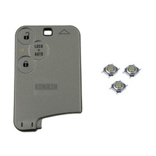 Autoschlüssel Schlüsselkarte + 3X TASTER passend für Renault Laguna 2 Espace 4