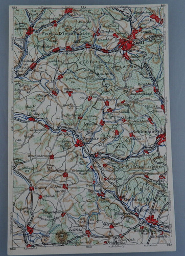 Wona landkarten postkarte - wona, landkarten-postkarte