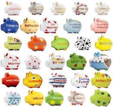 KCG Kleinschwein Keramik Sparschwein - Auswahl -  ca. 12 cm x 9 cm