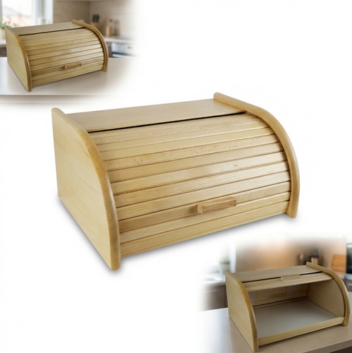 Kleiner holz brotkasten buche - brotkasten,