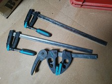 2 x Schraubzwinge und 1 x Klemmzwinge