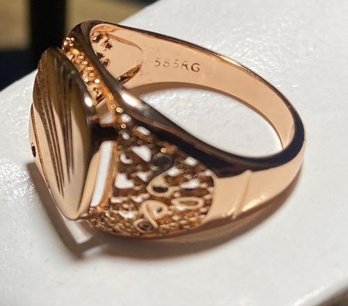 Herrenring mit punze - mit,