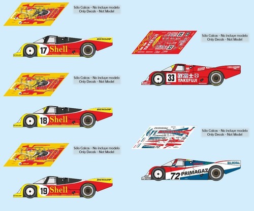 Abziehbilder porsche 962c - abziehbilder, le