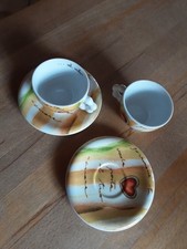 Thun 2006 Al Volo 2 Kaffeegedecke Gelb Bunt Sondered. Unben.