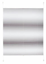 Plissee klemmfix ohne Bohren Easyfix Montage Streifen anthrazit, Beere & braun