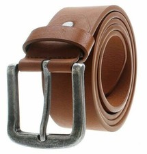 Echt Büffel Jeans-Gürtel Herren Damen Massive Schnalle Leder Schwarz Braun 4 cm✅