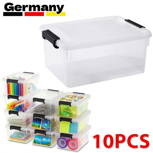10x aufbewahrungsbox mit - aufbewahrungsbox,