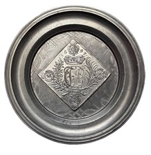 Zinnteller mit Klippe Sachsen