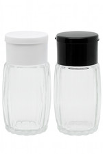 2x Salz Pfefferstreuer Salzstreuer Gewürzstreuer Glas Kunststoffdeckel Steruer