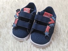 PUMA Baby Mädchen Sneaker Gr 20 Schuhe Klettverschluss Krabbelschuhe Blau Rosa