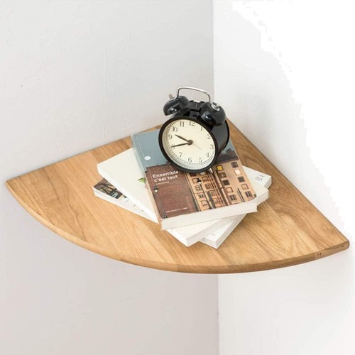Eckregal wandregal holz eiche - eckregal,