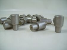 20x Knopfgriff Kunststoff silber Griff Möbelgriff Schranktür Knopf Poller