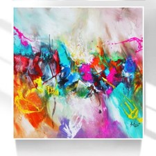 Leinwand Bild Abstrakt Bunt