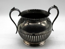 S-1635 Große Zuckerdose, Antik versilbert, England