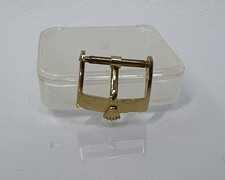Original Rolex Dornschließe, vergoldet für Lederband 16 mm