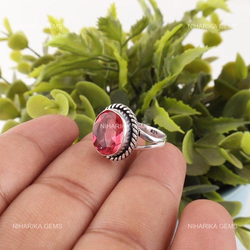 Sterlingsilber rosa turmalin - sterlingsilber,