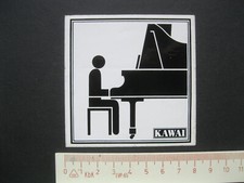 KAWAI Piano Flügel Klavier Aufkleber Sticker Werbung Reklame 