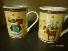 2 Kaffeebecher Tassen Weihnachtsmotiv Kinder Geschenk  10x7,5