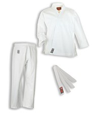 Ju-Sports  Karateanzug weiß Modell Bonsai KARATE ANZUG - Jacke - Hose - Gürtel