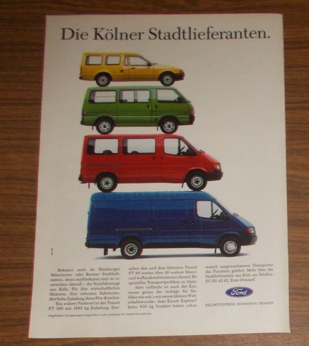 Seltene werbung ford - ford, escort