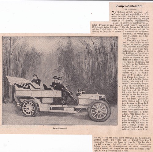 Berlin 1905 das kaisermobil - 1905,