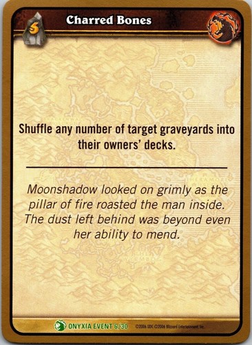 2006 charred bones - bones, uncommon