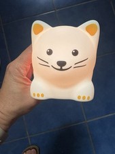 IKEA TÖVÄDER Nachtlicht, Katze batteriebetr.Timer,Kinderzimmer Lampen 60516915
