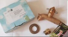 Gart + Art Wasserhahn Außenbereich gebogen mit Schlauchanschluß Messing neu