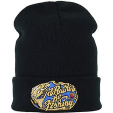 Strickmütze: Fishing Haube/Wollmütze Damen/Herren Anglermütze Fischer Fisherman